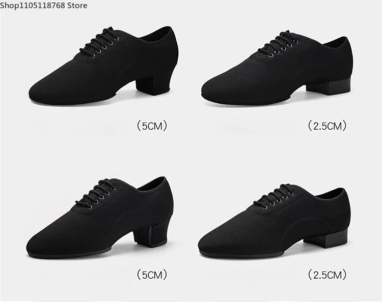 Mens Dance Shoes  Outdoor Indoor Ballroom Waltz Dance Shoes Adult Black Tango Jazz Modern Dance Shoes