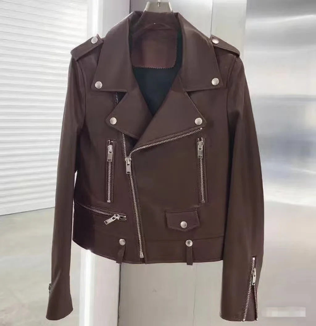 Men's PU Motorcycle Leather Jacket Thickened Autumn New Style Casual Versatile Slim Fit Large Size Men's Leather Jacket