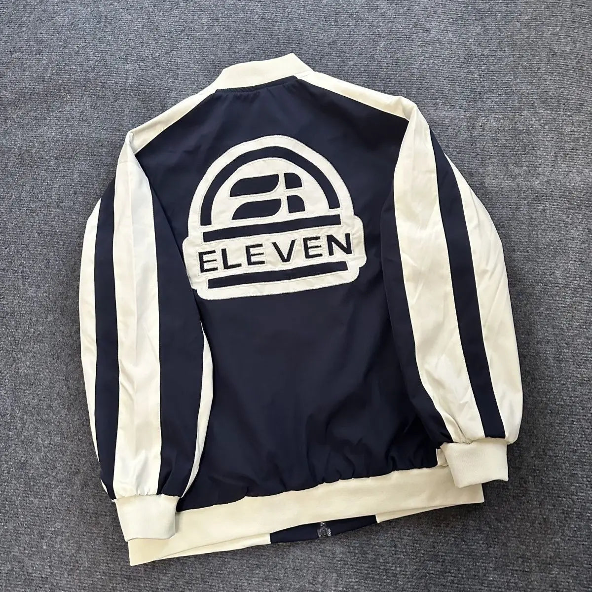 Men's trendy American casual versatile jacket New fashion color matching embroidered jacket Baseball jersey
