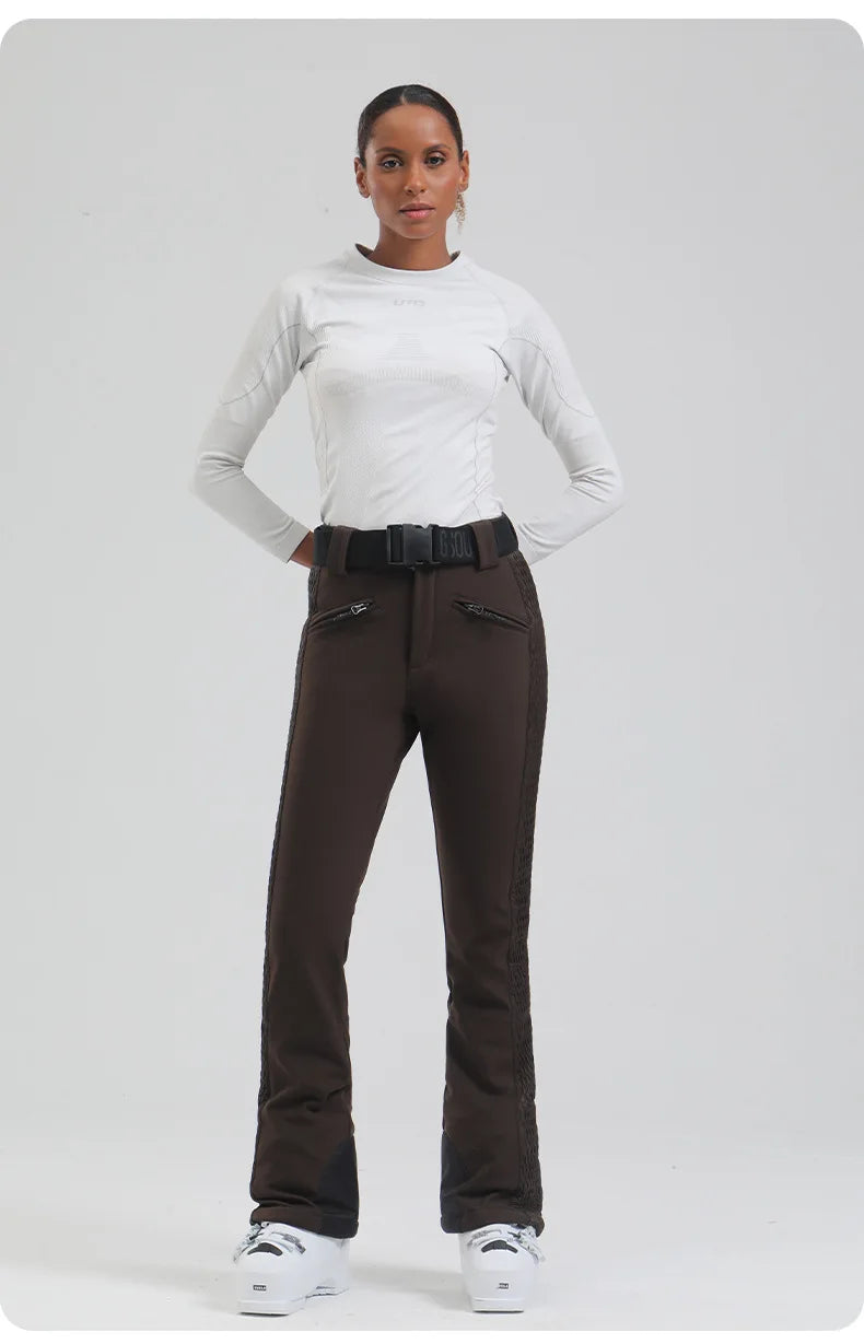 Ski Pants New Women's Double Board Slim Winter Windproof Waterproof Warm Outdoor Sports Ski Pants