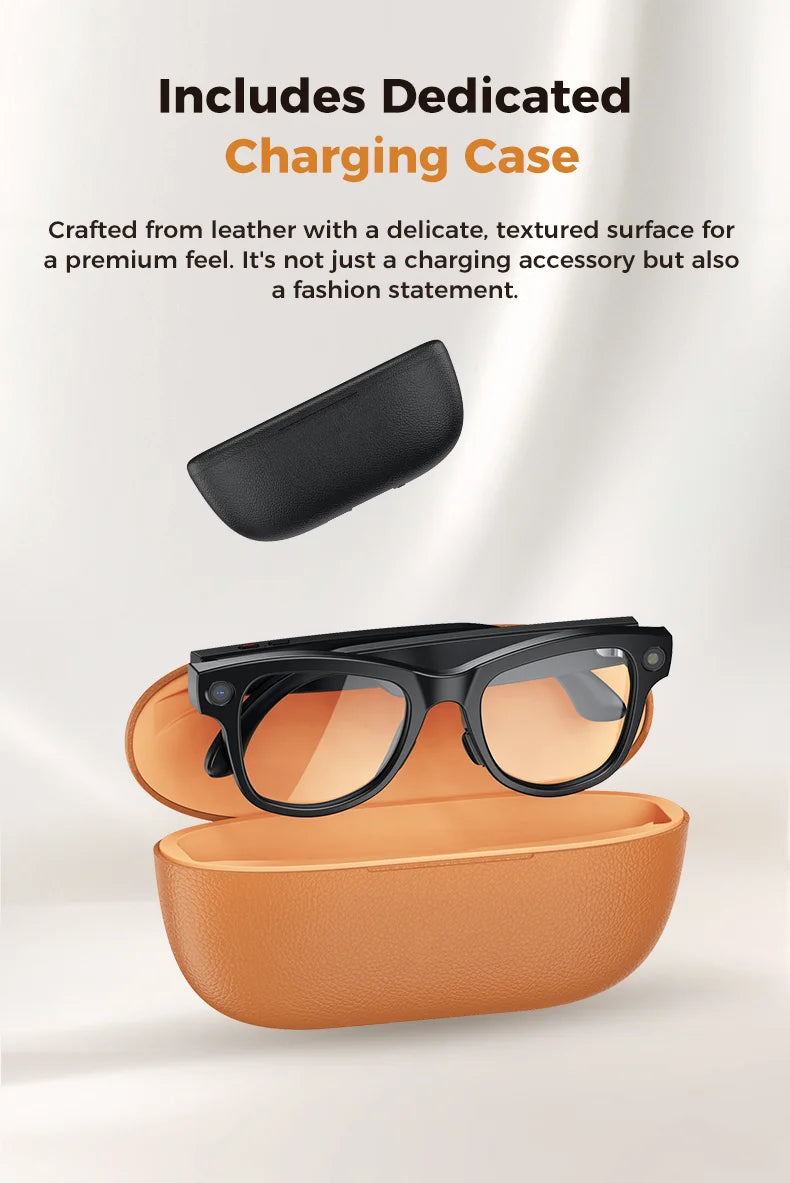 2026New 800W 4K Camera Smart Glasses Men 3600mAh Power Real-timeTranslation Bank 32GB Photo Record Videos Music Sunglasses Women
