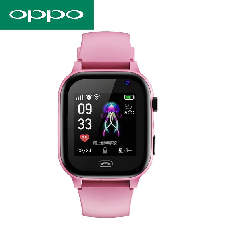OPPO 5G Smart Watch Kids GPS WIFI Video Call SOS APP Download Child Smartwatch Camera Monitor Tracker Location Phone Watch