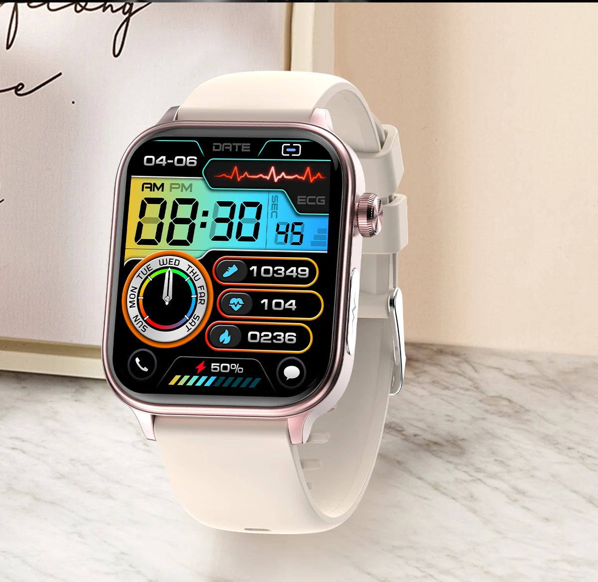 2025 New For XIAOM1 ECG+PPG Blood Fat Uric Acid Health Smartwatch Men Women Heart Rate Blood Pressure Bluetooth Call Smart Watch