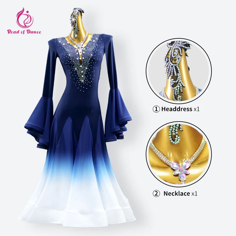 2026 Girls Prom Dancewear New Modern Dance Dress Waltz Competition Costume Wedding Party Suit Valsa Women Ballroom Stage Clothes