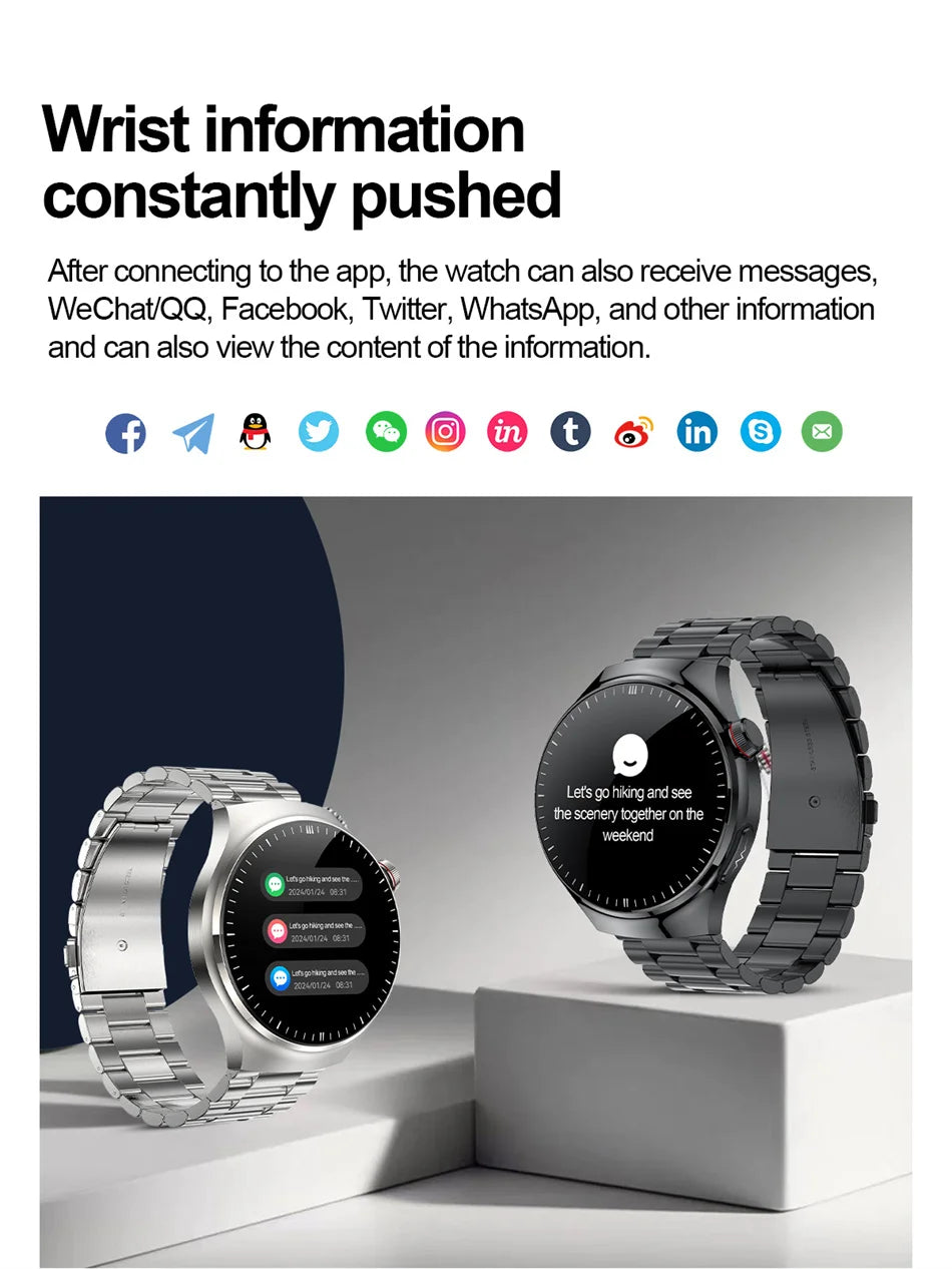 2026New high-end Smart Watch Men Women Health Measurement Blood Oxygen Bp physical examination call exercise ECG Smartwatch Man