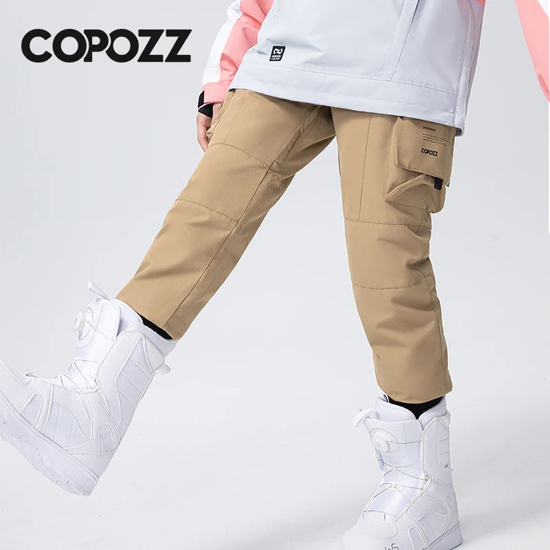 COPOZZ Brand Winter Ski Pants Women Outdoor Sports High Quality Windproof Warm Snow Trousers Winter Ski Snowboard Pants