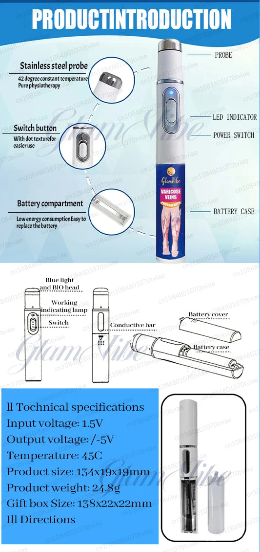 Improve spider legs within 7 days; ʙʟᴜᴇ ʟɪɢʜᴛ ᴘᴇɴ ᴛᴏ ᴀʟʟᴇᴠɪᴀᴛᴇ ʟᴇɢ ᴘʀᴏʙʟᴇᴍs.