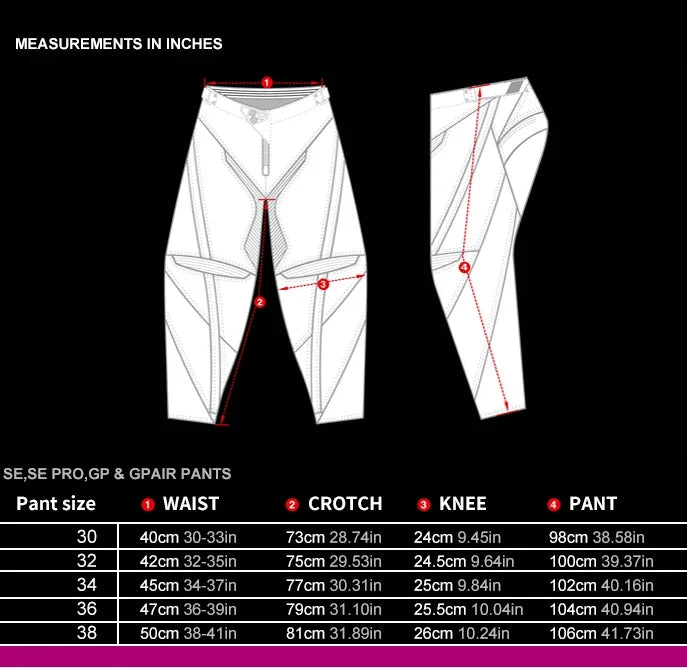 motocross pants  MX pant DH MTB Dirt Bike ATV Enduro Moto gear set Off Road Equipment