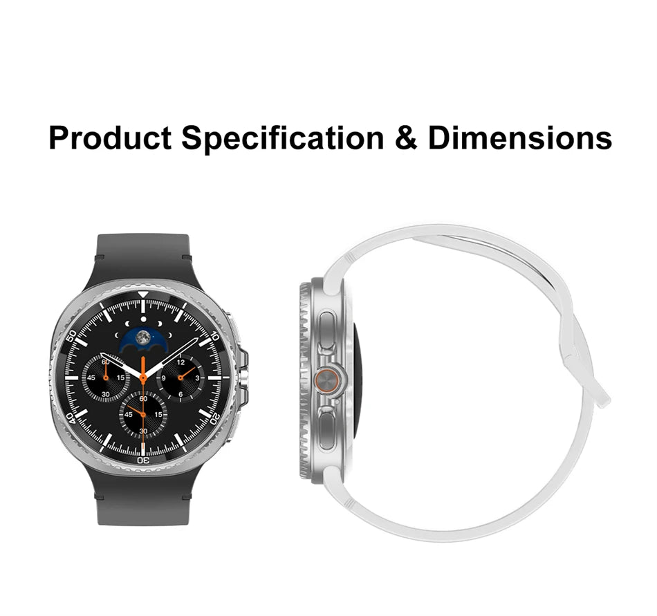 2025 New For Galaxy Watch 8 Classic Smart Watch Men  GPS NFC Bluetooth call 47mm AMOLED Fitness Sport Tracker Health Smart Watch