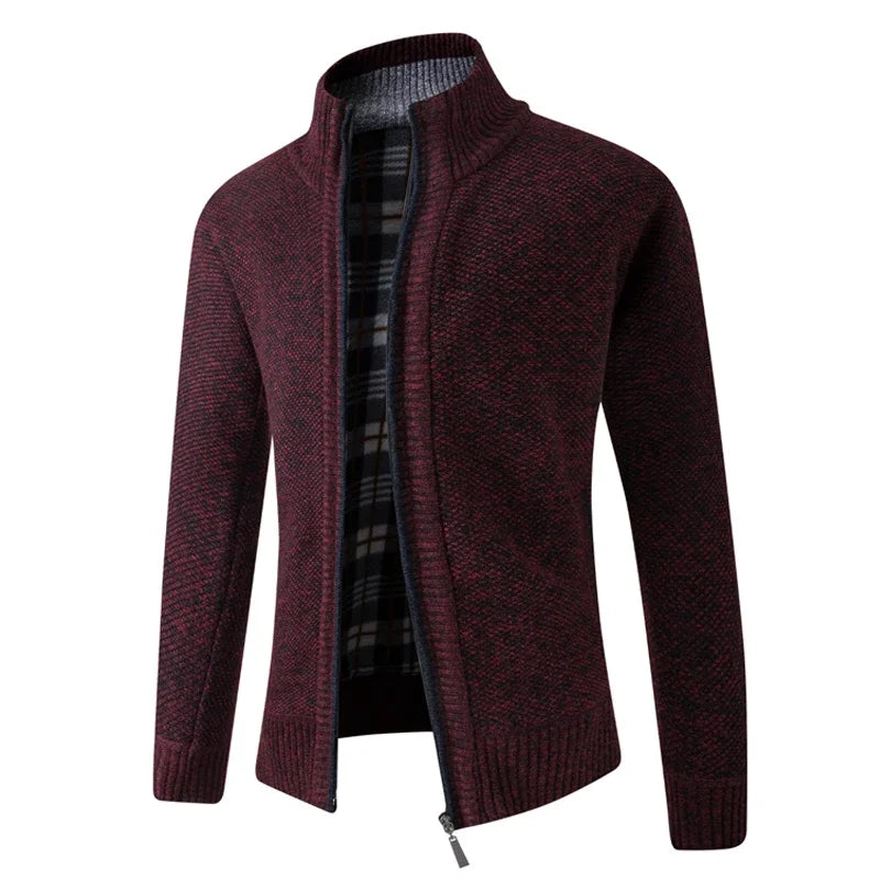 LEGIBLE 2025 Men's Sweaters Autumn Winter Wool Zipper Cardigan Sweaters Man Casual Knitwear Sweatercoat Male