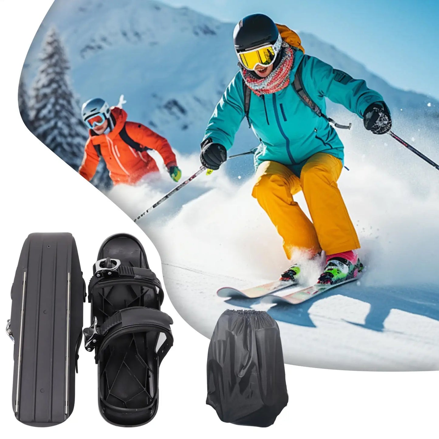 Snowboarding Skates Adjustable Skiing Snowshoe for Women Breathable Winter Snowshoes for Cold Weather Practice Travel Men Adults