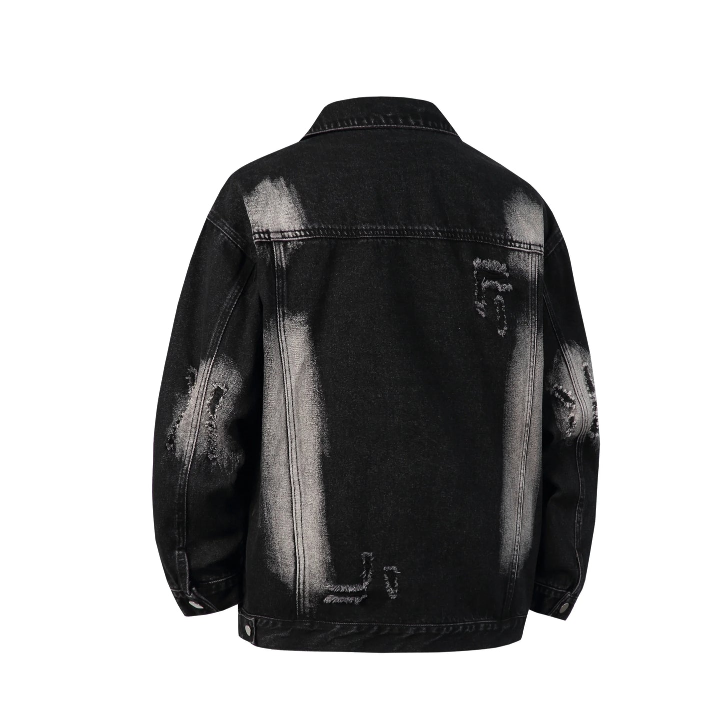 Spring Autumn Denim Jacket Men Retro Hole Jean Jacket Male Casual Streetwear Hip Hop Coats Trend Loose Motorcycles Denim Outwear