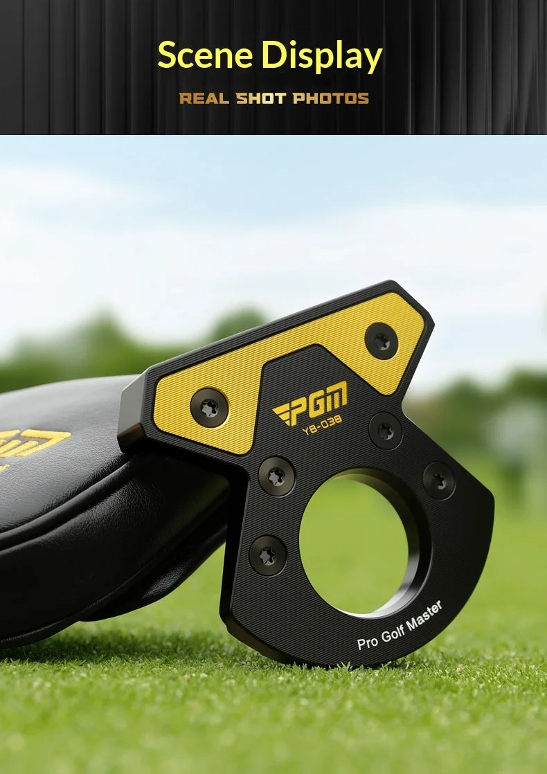 PGM Golf Club Zero Torque Putter Male Female Stable Big Head Forged Aluminum Low Center of Gravity with Ball Picking Aiming Line