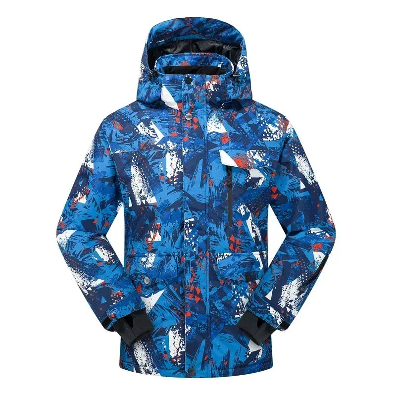 High Quality Men's Winter Waterproof Snowboard Jacket Pants Set Male Breathable Windbreak for Adults Ski Suits