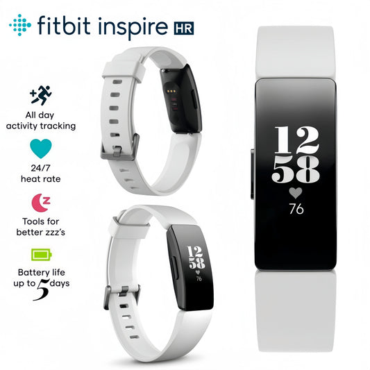 Fitbit Inspire HR Health & Fitness Tracker Smart Band Sleep Swim Tracking/Heart Rate Waterproof Sports Bracelet Smartwatch