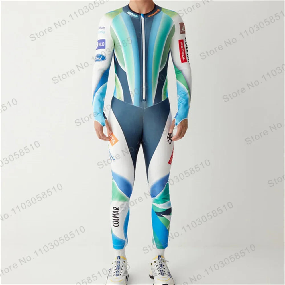 Winter Warm One Piece Ski Suit Wear-resistant flannel Ski Wear Outdoor male Snowboard Snowsuit Jumpsuits Non-Padded 2025