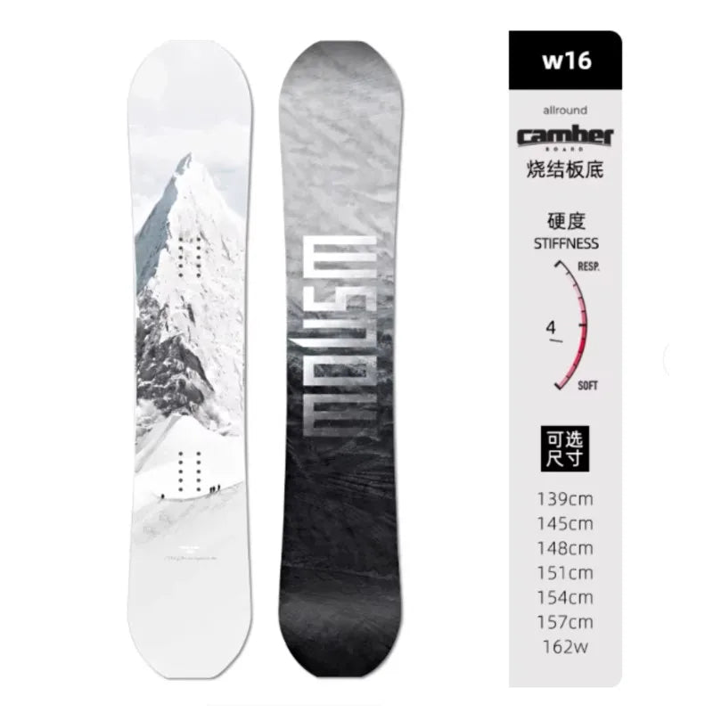 санки для катания Unisex Skiing Equipment All Terrain Area Flat Board Engraved Snowboard