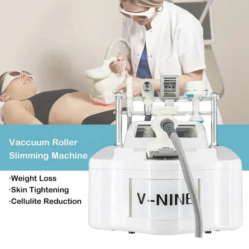 Portable V9 Vela Body Shape Weight loss Vacuum 85Kpa Cavitation Slimming Roller Shaping Massage Machine Fat Removal Face lift