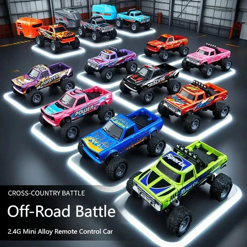 New RC Car MINI Alloy 1/64 Remote Control Car Convenient to Carry 60 Minutes of Work Time Children's Gifts Electronic Toys