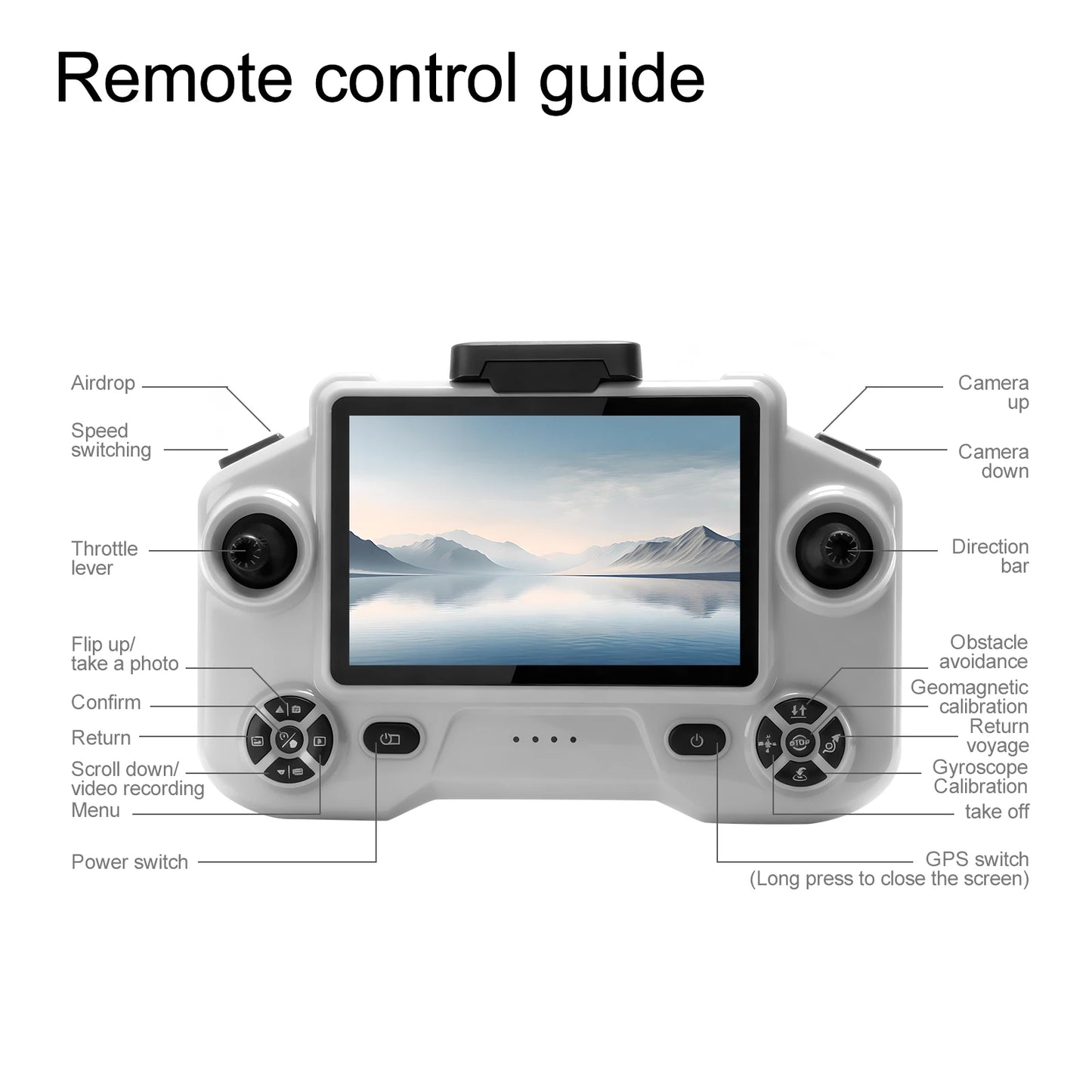 2026 YL059 GPS Drone Gimbal 8k HD Camera 5G WIFI Large Screen Remote  22min Flight Professional Foldable Brushless RC Quadcopter