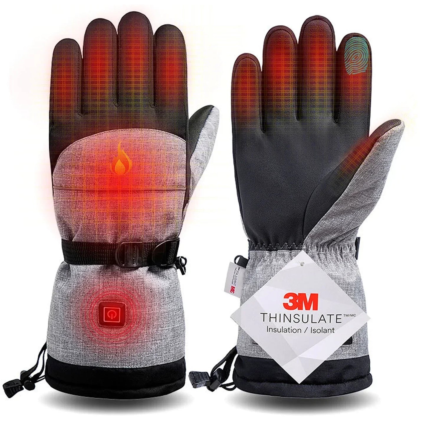 3M Cotton Heating Gloves Winter Hand Warmer Electric Thermal Gloves Waterproof Heated Cycling Motorcycle Bicycle Ski Outdoor