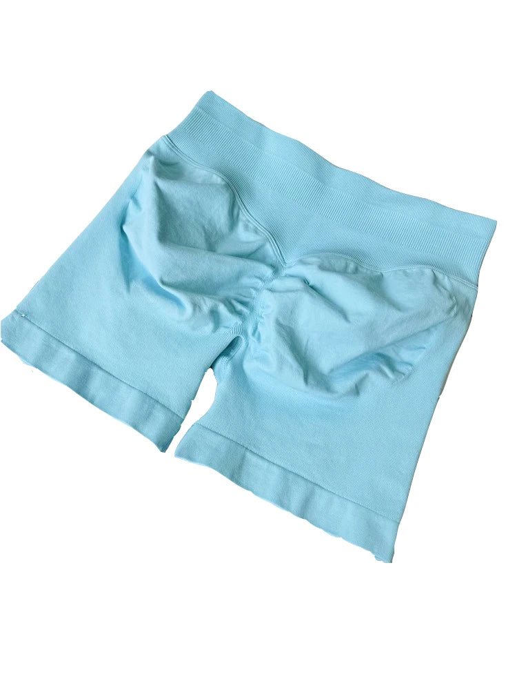 Seamless Shorts 4.5" Yoga Shorts Women Clothes Scrunch Bum Gym Shorts Booty Running Short Butt Lifting Workout Pants Fitness