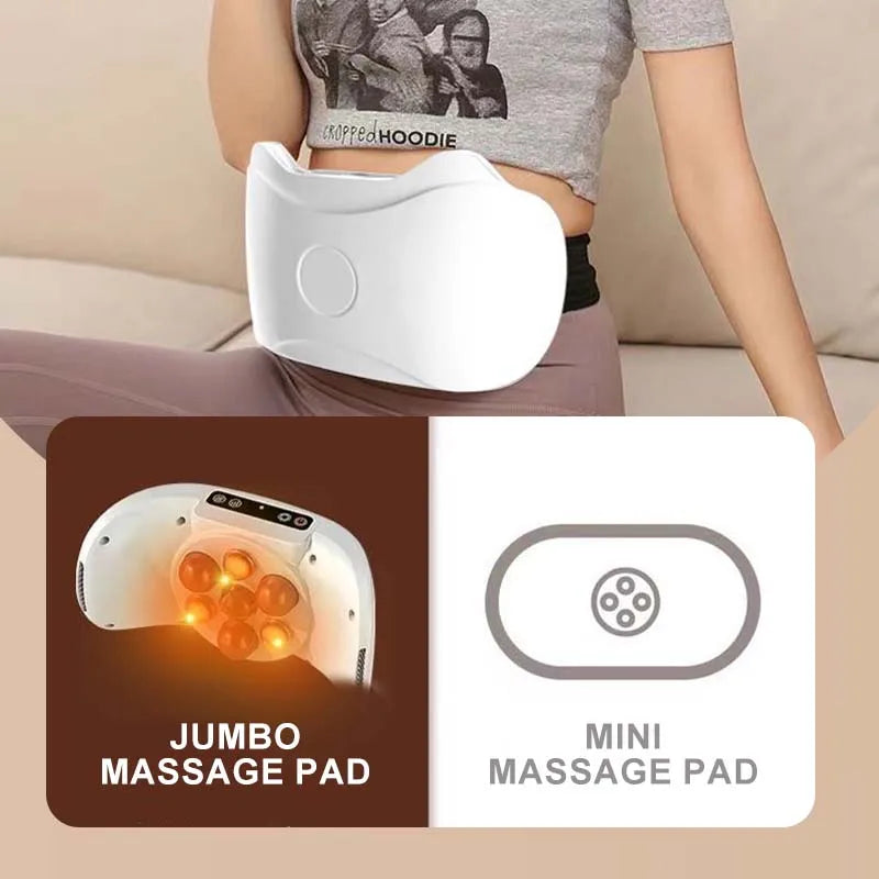 Electric Wireless Abdominal Massager for Fat Burning & Digestion 3-gear Speed Adjustable Lazy Workout HomeFitness Body Sculpting