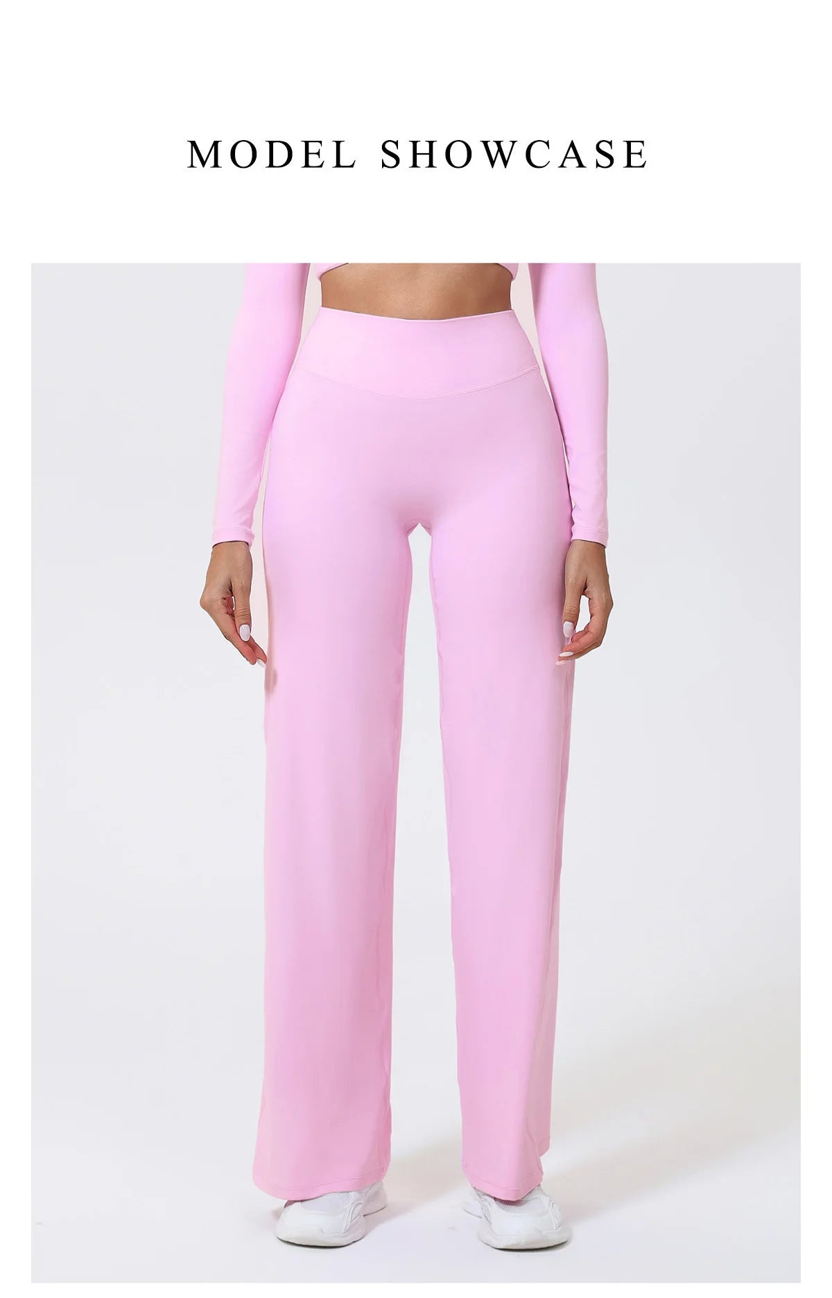Hearuisavy Women Straight-Leg Sports Pants Gym Clothing Naked Feeling Compression Wide Leg Yoga Leggings Pilates Fitness Tights