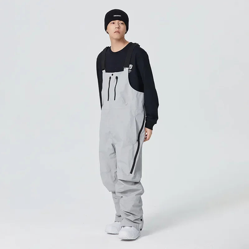 New 2025 Outdoor Winter Ski Pants for Women Men Waterproof Thermal Skiing Overalls Thickened Windproof Snowboard Straps Trousers