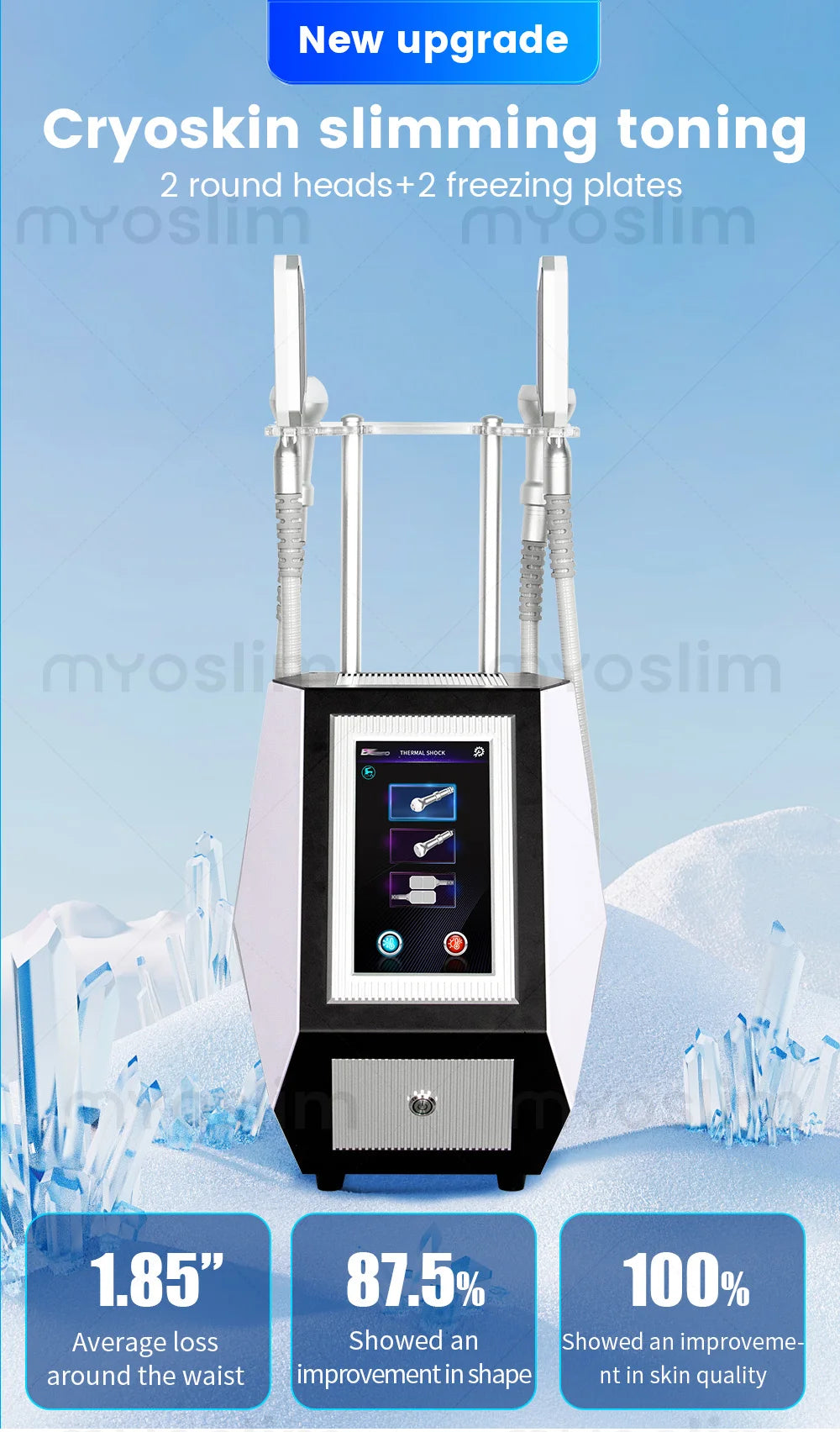NEW Cool T Shock Cryoskin 4.0 Machine Portable Equipment Hot and Cold Skin Tightening Loss Weight Body Slimming Machine