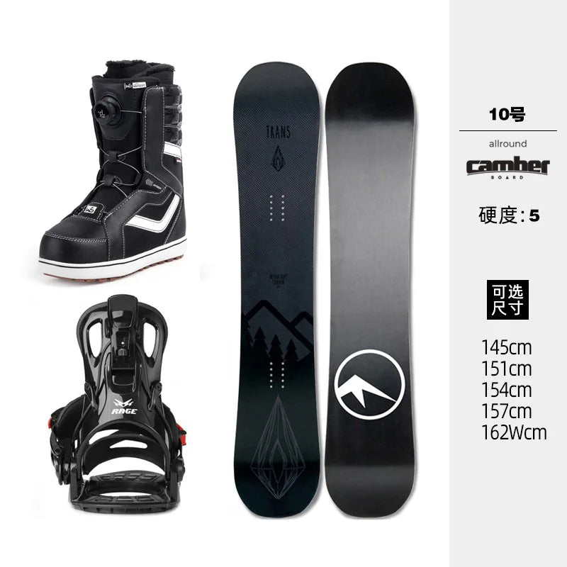Snowboard set full set, adult, fast wear retainer, snowboard shoes all-round board