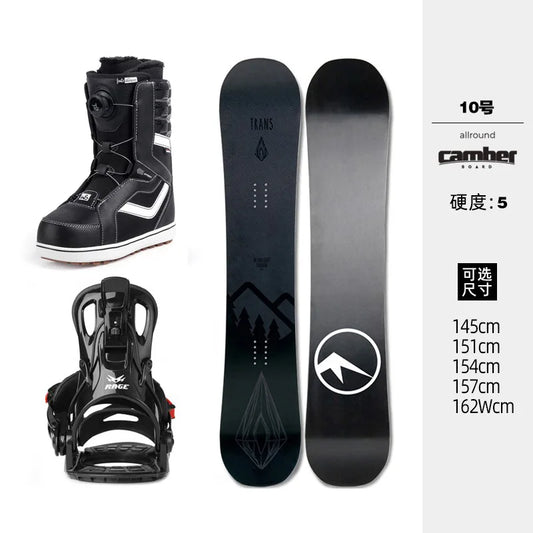 Snowboard set full set, adult, fast wear retainer, snowboard shoes all-round board