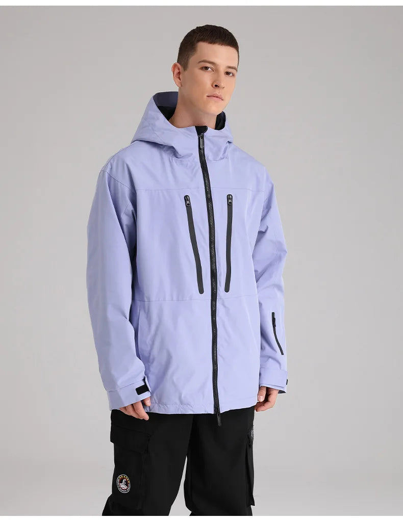 SEARIPE Winter Men Women Hooded Ski Jacket Waterproof Breathable Warm Snowboarding Coats Male And Female Outdoor Skiing Tops