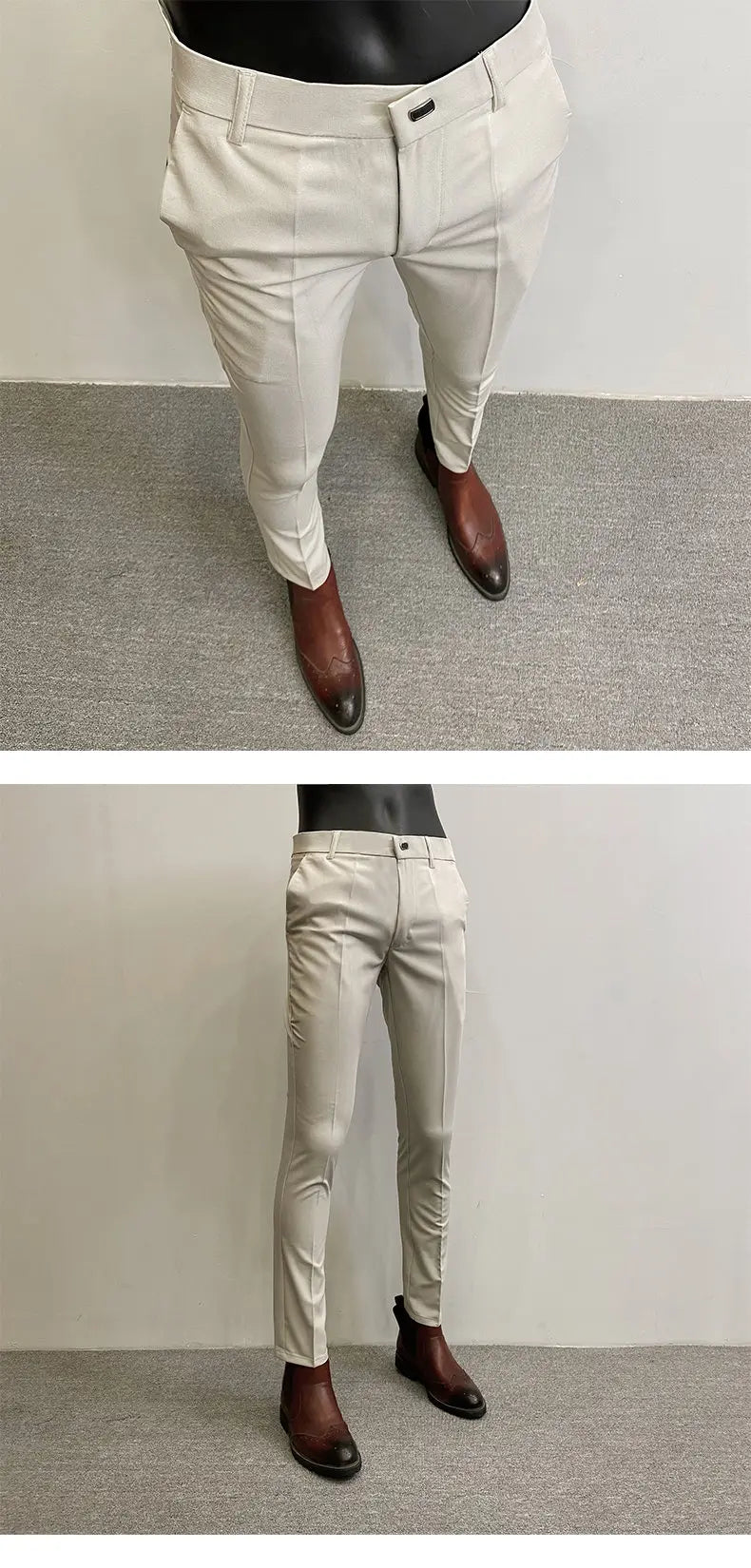 Men Suit Pants Dress Pantalone Hombre Stretch Slim Formal Trousers Calça Masculina Solid Color Casual Pants Fashion Men Clothing