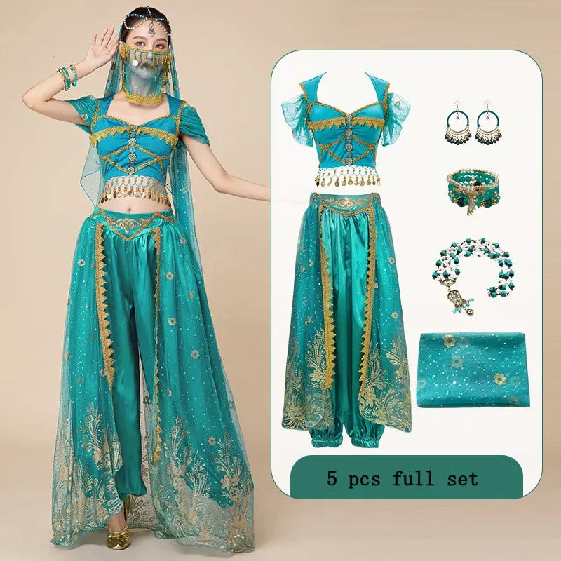 Belly Dance Dress Jasmine Princes Cosplay Dresses Han and Tang Chinese Style Cos Costume Girls female Belly Dance Outfits