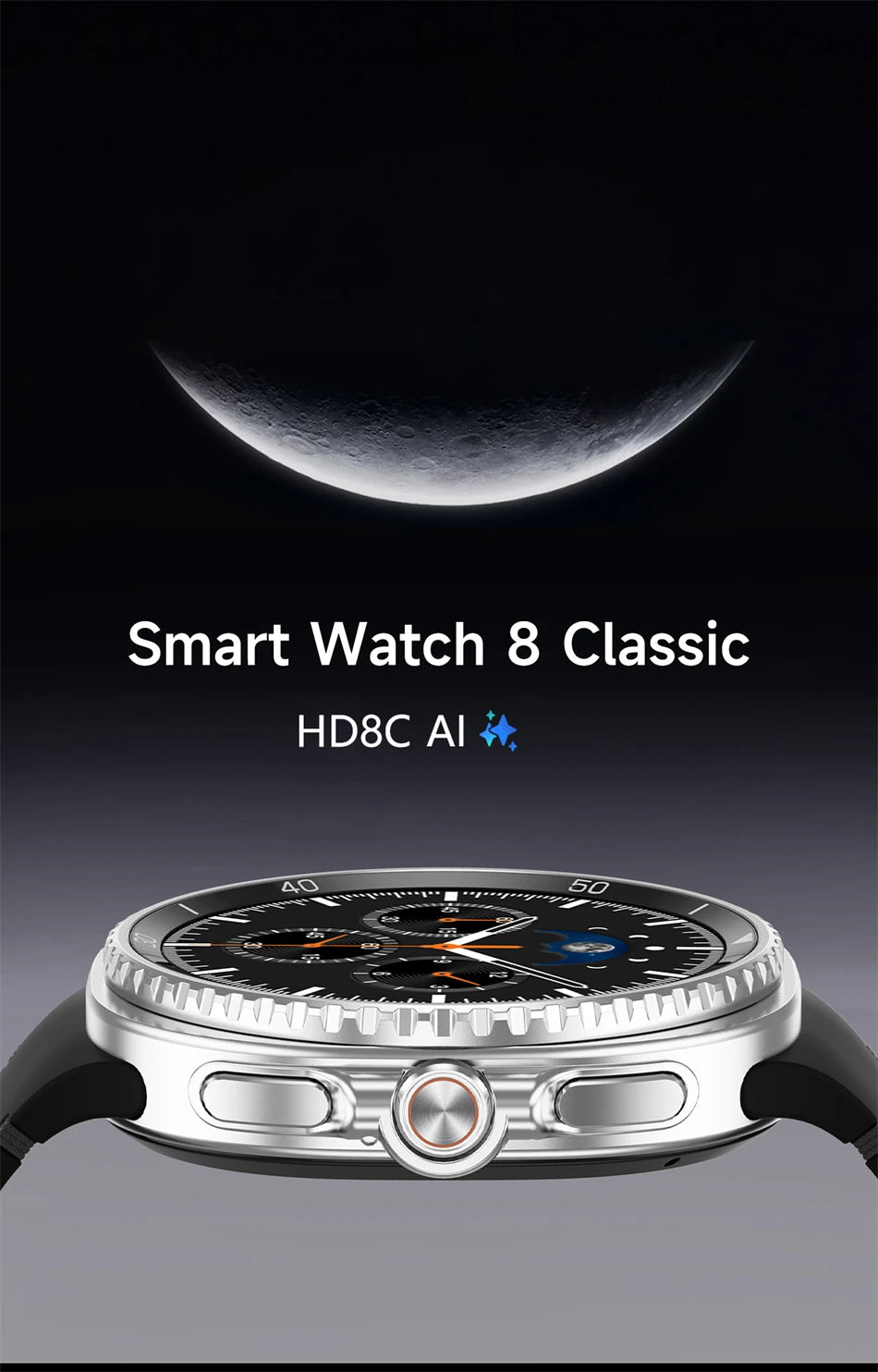 2025 New For Galaxy Watch 8 Classic Smart Watch Men  GPS NFC Bluetooth call 47mm AMOLED Fitness Sport Tracker Health Smart Watch
