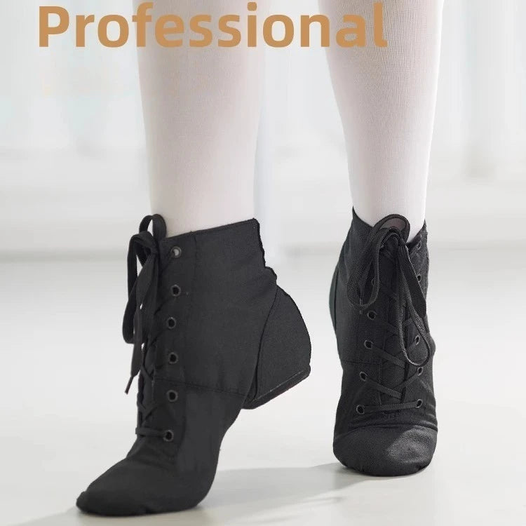 High Top Desinger Ballet Dance Split Heels Sole Shoe Black Red White Men Women Boys Girls Canvas Jazz Shoes