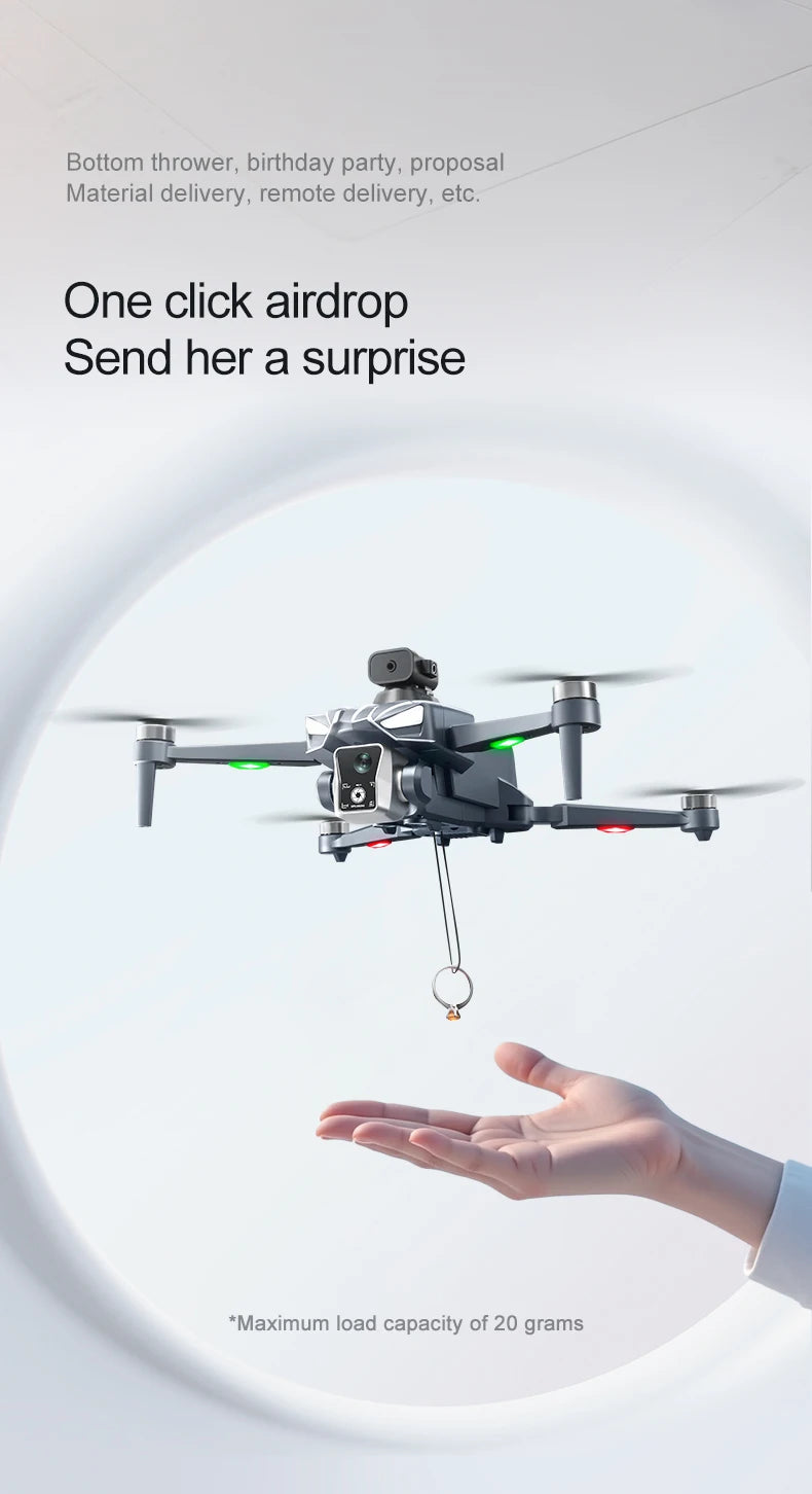 NEW K18Max 8K Professional Camera Drone 360° Laser Obstacle Avoidance 5G GPS Brushless Motor With Screen Remote Control Drone