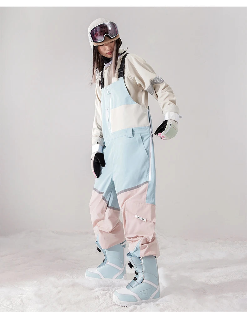 VECTOR Ski Suit Set Women Man Winter Women Jackets and Pants Warm Waterproof Women Jackets Pants Outdoor Ski Bike Camping 2023