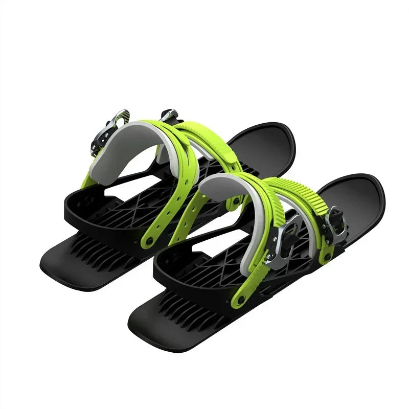 Mini Short Skis For Outdoor Snow Ski Boots Snowboards Portable Ice Skates And Snow Boots For Winter Travel
