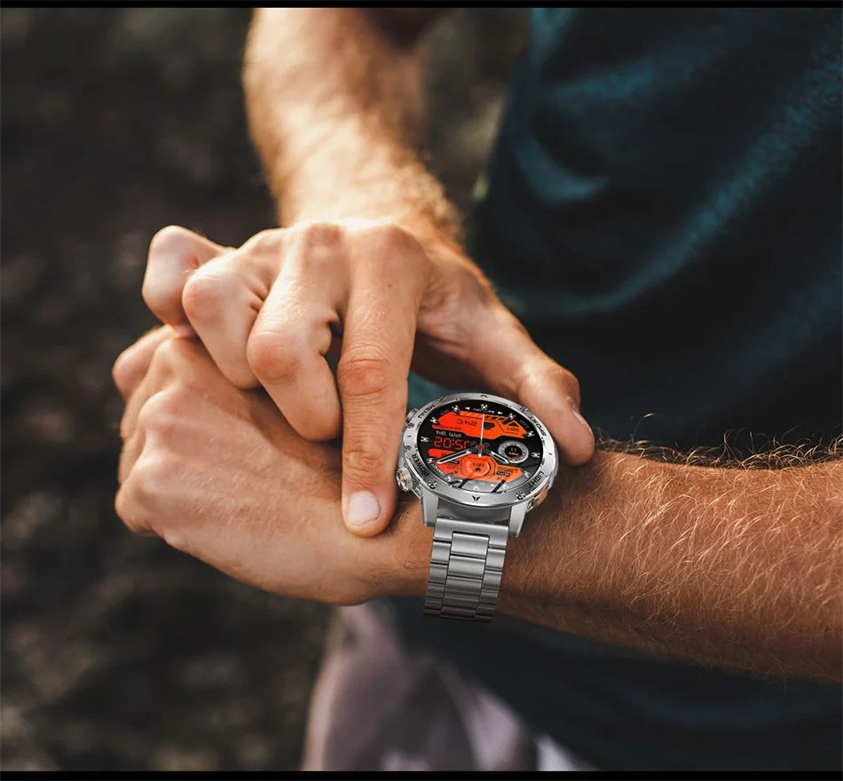 T-Rex 3 Military Grade 1000mAh Battery Smart Watch IP68 Waterproof GPS Bluetooth call AMOLED HD Men Sports 2025 New Smartwatch