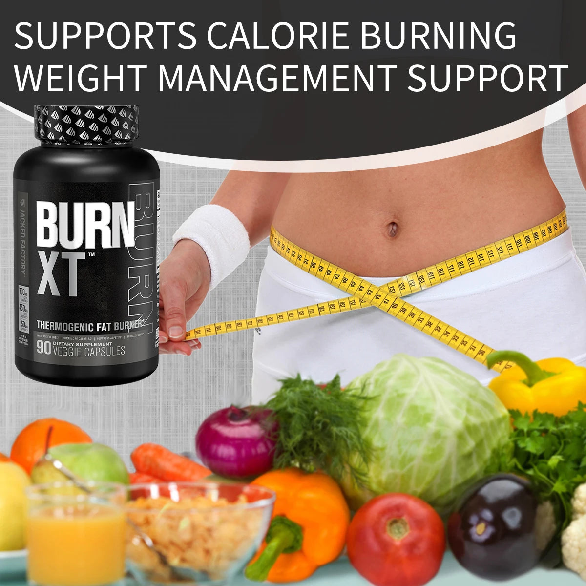 Burn XT Black Thermogenic Fat Burner - A Nootropic Energy Booster That Helps Control Metabolism By Boosting Thermogenesis
