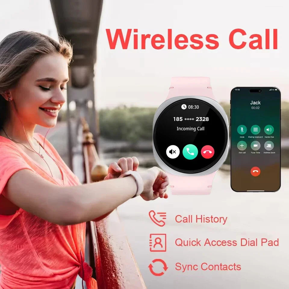 2026 New Men Watch 8 GPS Smart Watch 1.46inch AMOLED Health Sports Tracker Heart Rate NFC Bluetooth Call Waterproof Smartwatch