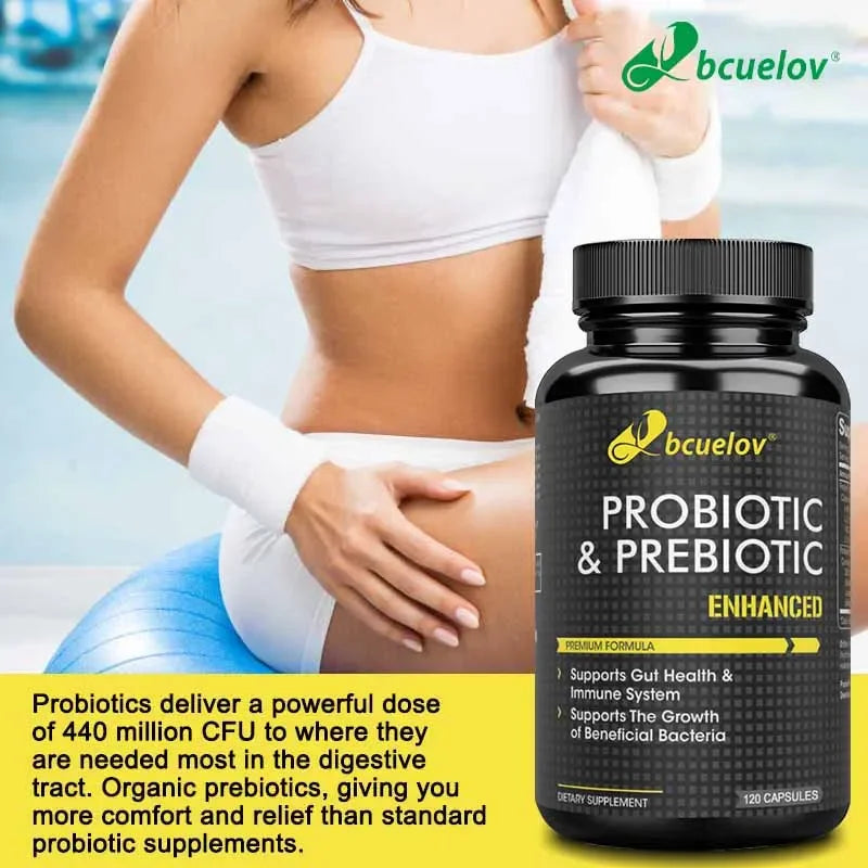 Probiotic and Prebiotic Supplements - Promote Immune and Digestive Health for Men and Women, Boost Metabolism, Gut Health