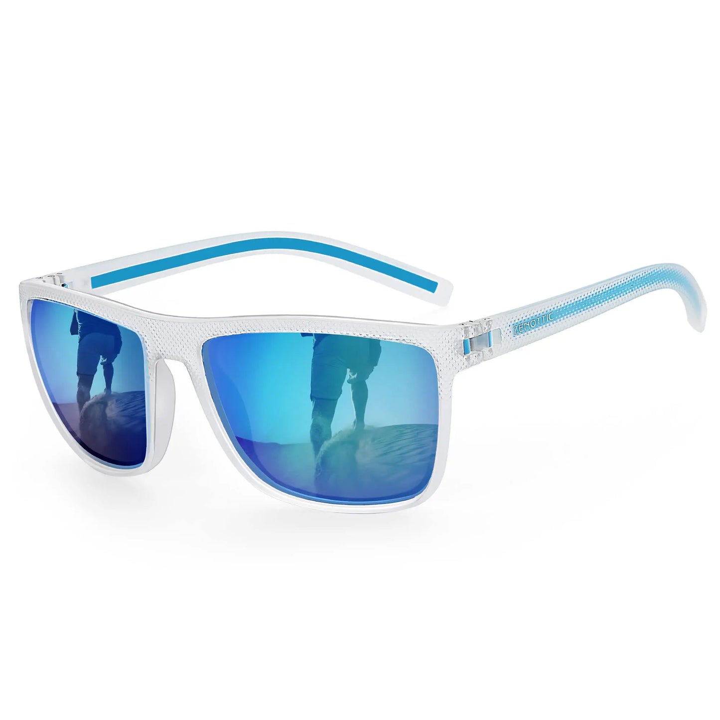 ZENOTTIC Retro Square Polarized Prescription Sunglasses Fashion Lightweight TR90 Progressive Optical Sun Glasses for Women Men