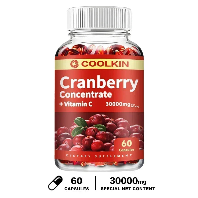 Cranberry - Urinary Tract UT Cleanse & Bladder Health, Gut Health, Immunity - with Vitamin C