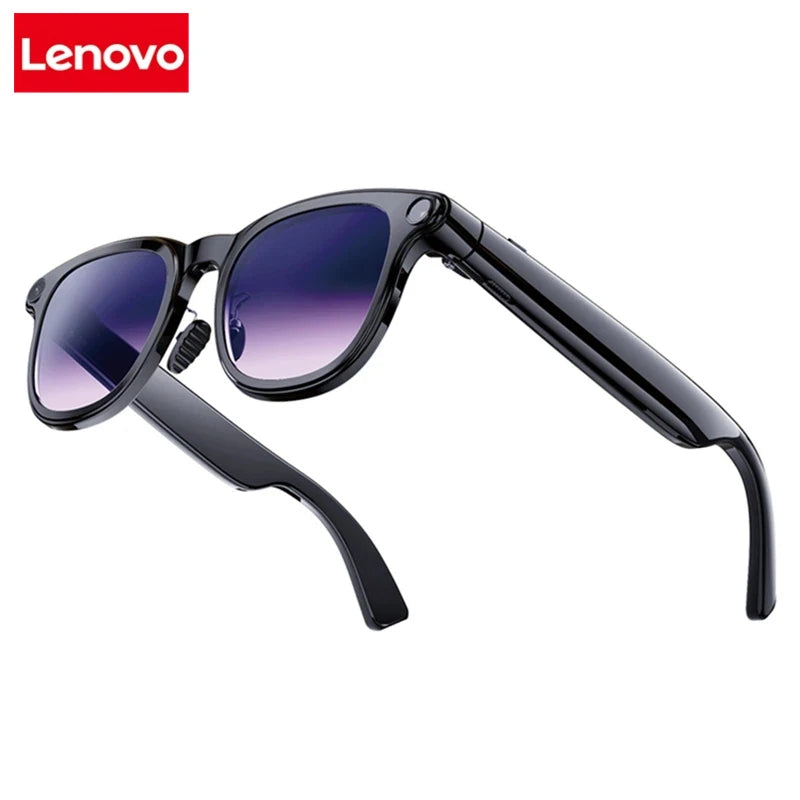 Lenovo 8K AI Smart Glasses With 100MP Camera Chat GPT Touch Sport Sunglasses Bluetooth Call Video Music Player For Men Women