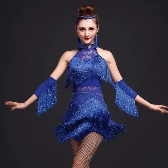 2026 New Latin Dance Dress Women/Girls/Lady New Sexy Fringe Salsa/Ballroom/Tango/Cha Cha/Rumba/Samba/Latin Dresses For Dancing