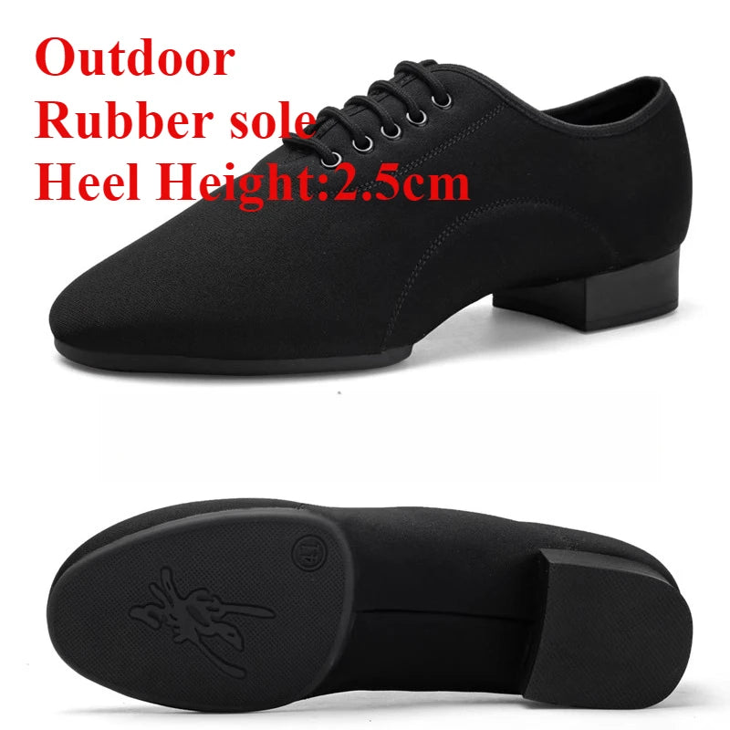 Mens Dance Shoes  Outdoor Indoor Ballroom Waltz Dance Shoes Adult Black Tango Jazz Modern Dance Shoes