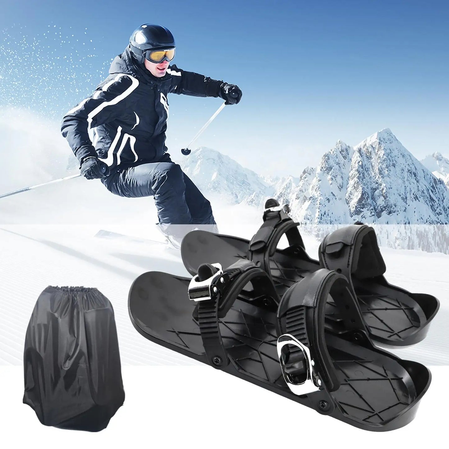 Winter Ski Boots Breathable Snow Boots Ice Skating Shoes for Beginners Adults Cold Weather Outdoor Sports Snowboarding Gear